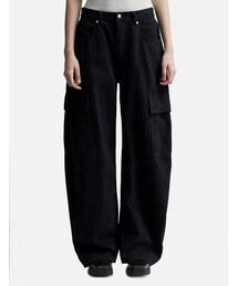 Oversize Cargo Jeans In Cotton
