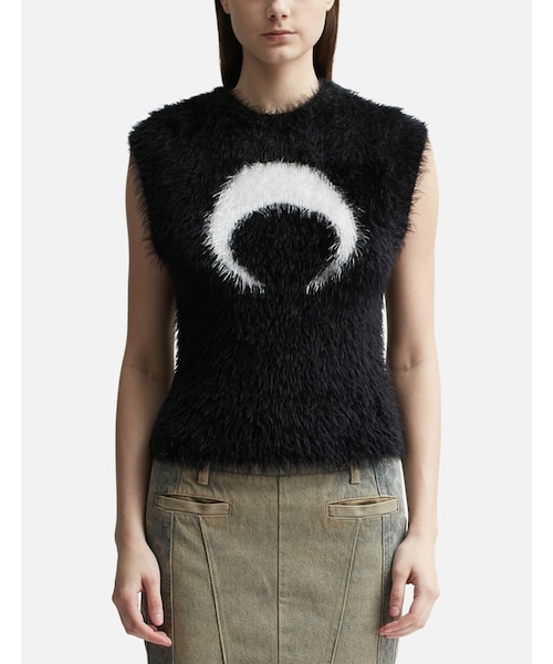 MARINE SERRE（マリーン・セル）の「Wild Fluffy Knit Sleeveless