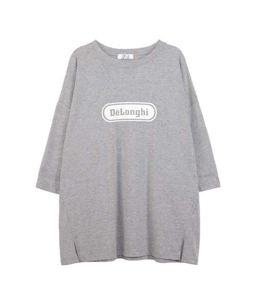 gracegift（グレースギフト）の「韓國休閒美式字母棉T（トップス・レディース・米白/深粉紅/灰・F）」の7枚目の写真