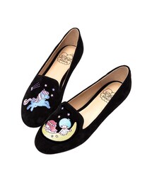 gracegift | 雙子星不對稱電繡樂福鞋(その他)