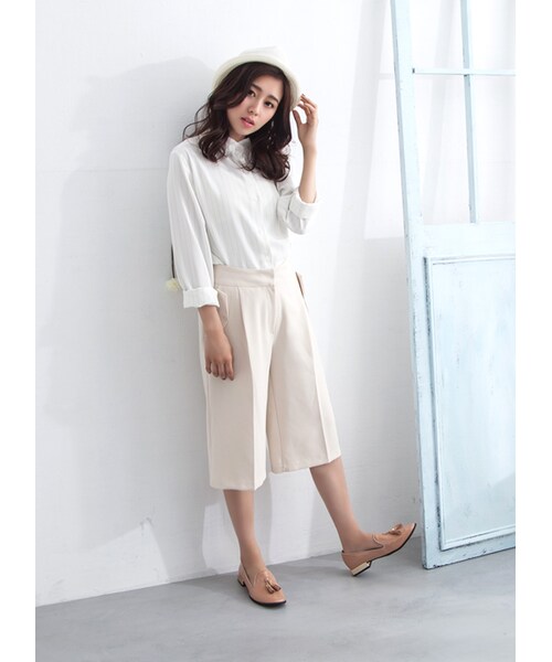 gracegift(グレースギフト)の「韓國微方頭漆皮流蘇樂福鞋(シューズ・レディース・黑/粉・35/36/37/38/39/40)」の17枚目の写真