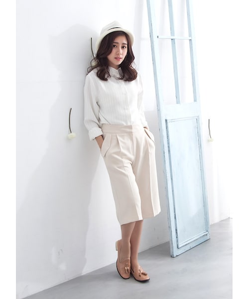 gracegift(グレースギフト)の「韓國微方頭漆皮流蘇樂福鞋(シューズ・レディース・黑/粉・35/36/37/38/39/40)」の15枚目の写真