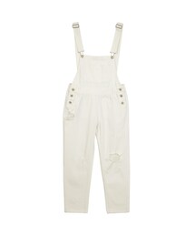 gracegift | 韓國街頭玩味破損吊帶褲(パンツ)