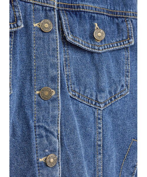 gracegift（グレースギフト）の「韓國個性小妞牛仔外套（ジャケット/アウター・レディース・深藍・F）」の3枚目の写真