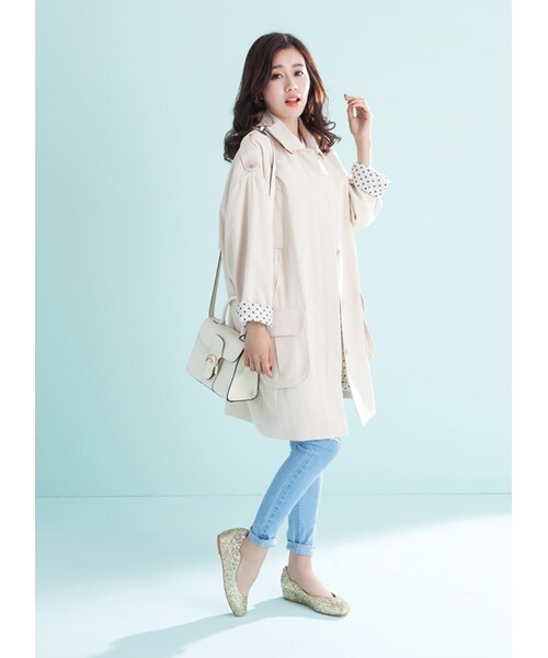 gracegift（グレースギフト）の「韓國經典質感開釦小提包（バッグ・レディース・白/黑/粉・F）」の6枚目の写真