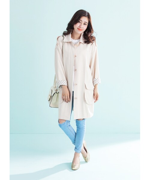 gracegift（グレースギフト）の「韓國經典質感開釦小提包（バッグ・レディース・白/黑/粉・F）」の5枚目の写真