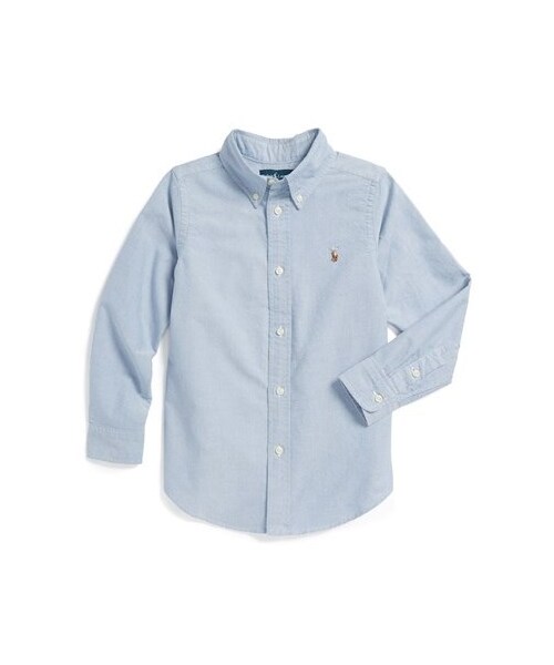 RALPH LAUREN（ラルフ ローレン）の「Ralph Lauren Oxford Button Down Sport Shirt (Little Boys)（シャツ/ブラウス・キッズ・Blue・Little Boy 7/Little Boy 5）」の2枚目の写真