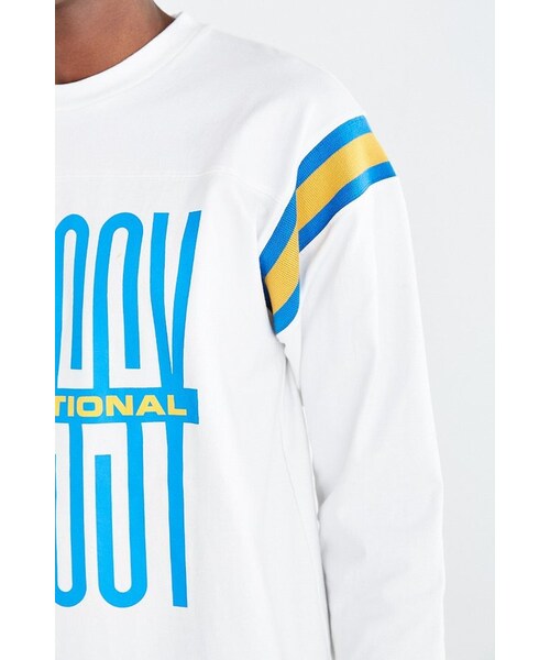 STUSSY（ステューシー）の「Stussy Classic Football Jersey Tee（Tシャツ/カットソー・メンズ・WHITE・L/XL/M/S）」の2枚目の写真