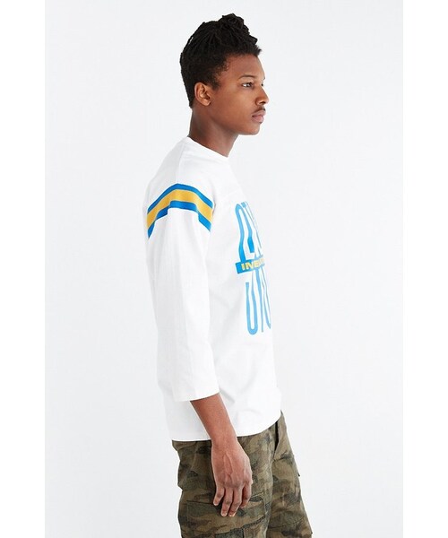 STUSSY（ステューシー）の「Stussy Classic Football Jersey Tee（Tシャツ/カットソー・メンズ・WHITE・L/XL/M/S）」の5枚目の写真