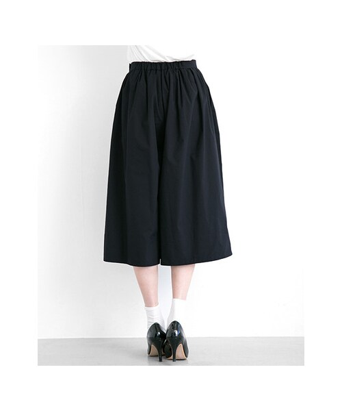 URBAN RESEARCH（アーバンリサーチ）の「T/Cワイドキュロットパンツ（パンツ・レディース・BEIGE/NAVY・FREE）」の9枚目の写真