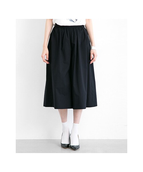 URBAN RESEARCH（アーバンリサーチ）の「T/Cワイドキュロットパンツ（パンツ・レディース・BEIGE/NAVY・FREE）」の7枚目の写真
