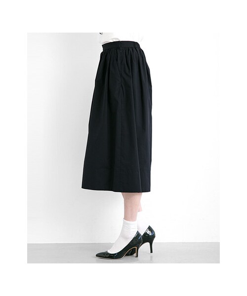 URBAN RESEARCH（アーバンリサーチ）の「T/Cワイドキュロットパンツ（パンツ・レディース・BEIGE/NAVY・FREE）」の8枚目の写真