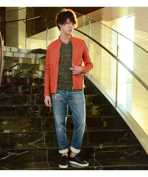 KATHARINE HAMNETT LONDON (キャサリンハムネットロンドン)の「REPAIR JOG DENIM(パンツ・メンズ・ネイビー・S/M/L/XL)」の17枚目の写真