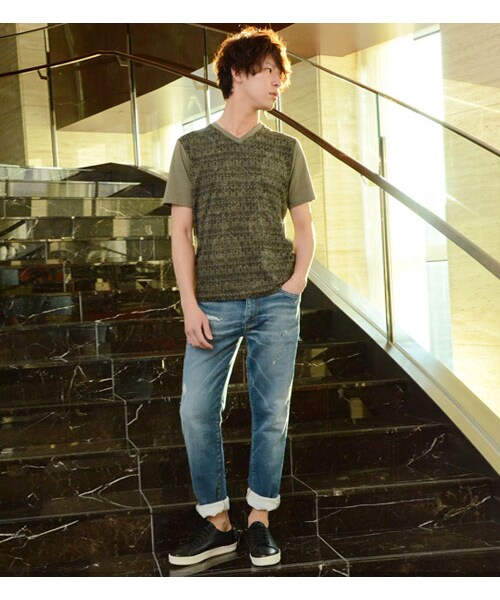 KATHARINE HAMNETT LONDON (キャサリンハムネットロンドン)の「REPAIR JOG DENIM(パンツ・メンズ・ネイビー・S/M/L/XL)」の18枚目の写真