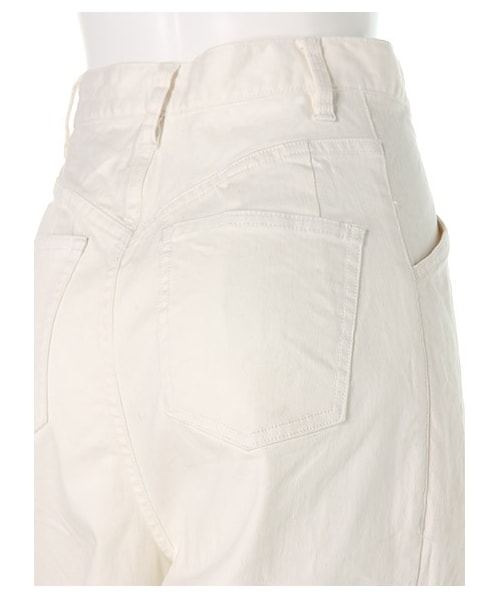 SPIRALGIRL（スパイラルガール）の「デニムタックパンツ（パンツ・レディース・オフホワイト系・1）」の7枚目の写真