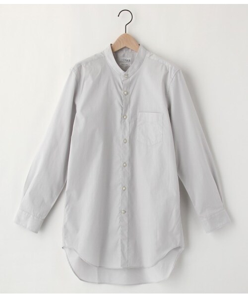 JUNRED（ジュンレッド）の「ブロードロングシャツ（ブラウス/シャツ・メンズ・グレー/ホワイト/ネイビー・0/1）」の2枚目の写真