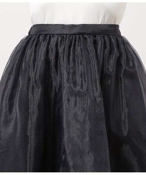 ROPE' PICNIC（ロペピクニック）の「ウエストゴムギャザースカート（スカート・レディース・ホワイト/ネイビー・38）」の6枚目の写真