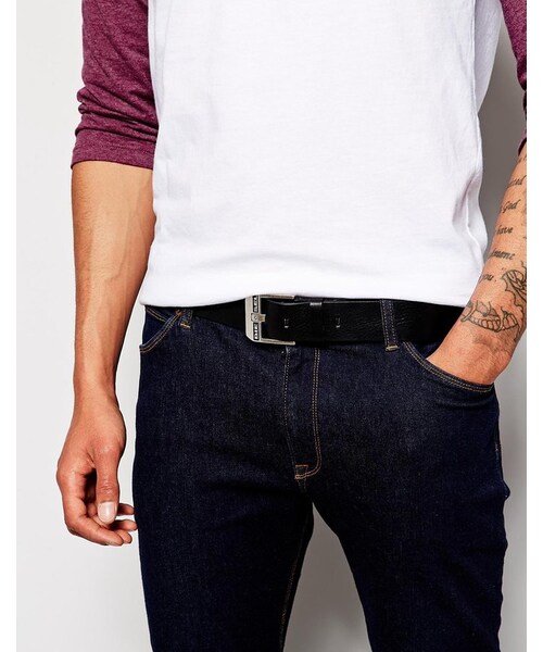 DIESEL（ディーゼル）の「Diesel Bluestar Leather Belt（ベルト・メンズ・black・37"/39"/41"）」の4枚目の写真