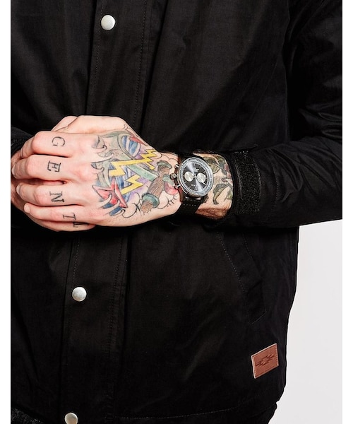 TRIWA（トリワ）の「Triwa Nevil Braided Leather Strap Watch（アナログ腕時計・メンズ・black）」の3枚目の写真