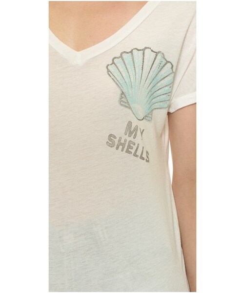 Sol Angeles（ソルエンジェルズ）の「Sol Angeles Hands Off Open Back Tee（Tシャツ/カットソー・レディース・White・XS/S/L/M）」の2枚目の写真