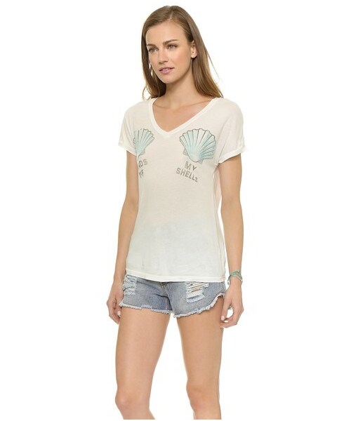 Sol Angeles（ソルエンジェルズ）の「Sol Angeles Hands Off Open Back Tee（Tシャツ/カットソー・レディース・White・XS/S/L/M）」の4枚目の写真