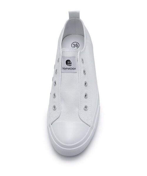 CHEAP MONDAY(チープマンデイ)の「Cheap Monday Base Low Top Sneakers(スニーカー・レディース・White・36/40/38/39/35/37/41)」の5枚目の写真