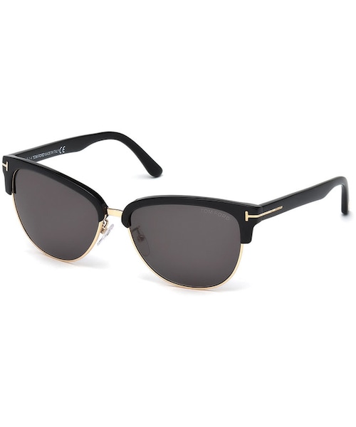 TOM FORD（トム フォード）の「Tom Ford Fany Dual-Rim T-Temple Sunglasses（サングラス・レディース・GRAY/BLACK）」の2枚目の写真