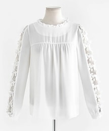 DHOLIC | シースルースリーブブラウス(シャツ/ブラウス)