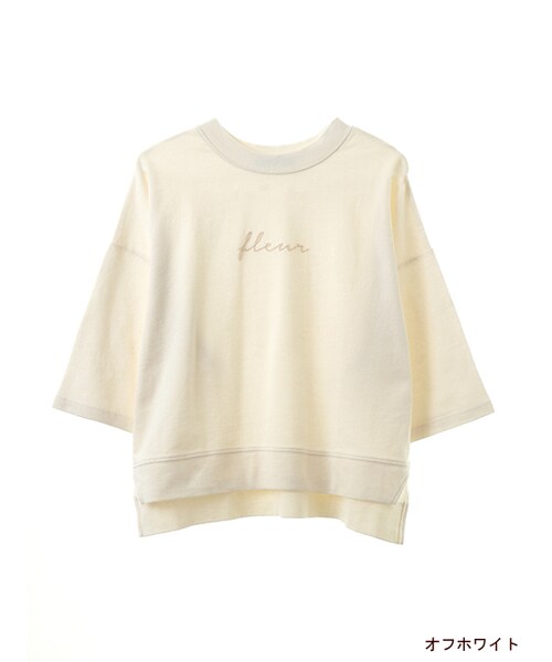 w closet(ダブルクローゼット)の「fleur刺繍入りプルオーバー(その他・レディース・オフホワイト/グレー/スモークイエロー/L.ネイビー・FREE)」の2枚目の写真