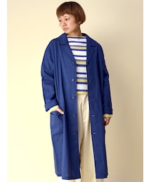 w closet | コットン×リネンショップコート(ジャケット/アウター)