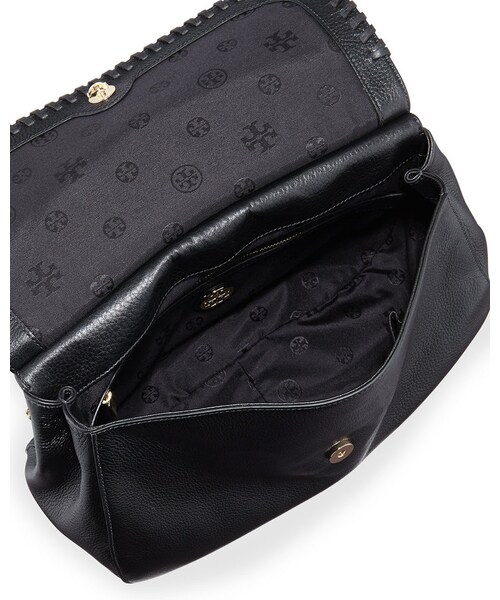 TORY BURCH（トリーバーチ）の「Tory Burch Marion Leather Saddle Bag, Black（ショルダーバッグ・レディース・BLACK）」の2枚目の写真