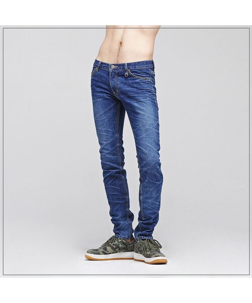 ROMANTIC CROWN（ロマンティッククラウン）の「FRIDAY TRIPLE WASHING JEANS_BLUE（その他・メンズ・기타）」の4枚目の写真