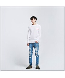 ROMANTIC CROWN | SUNDAY DESTROYED JEANS_SKYBLUE(その他)