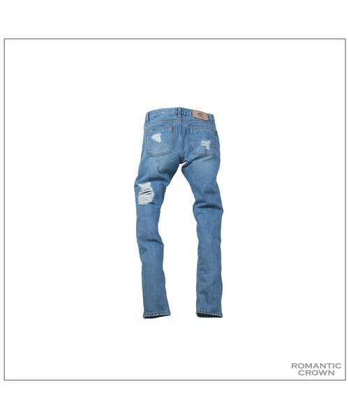 ROMANTIC CROWN（ロマンティッククラウン）の「SUNDAY DESTROYED JEANS_SKYBLUE（その他・メンズ・기타）」の8枚目の写真