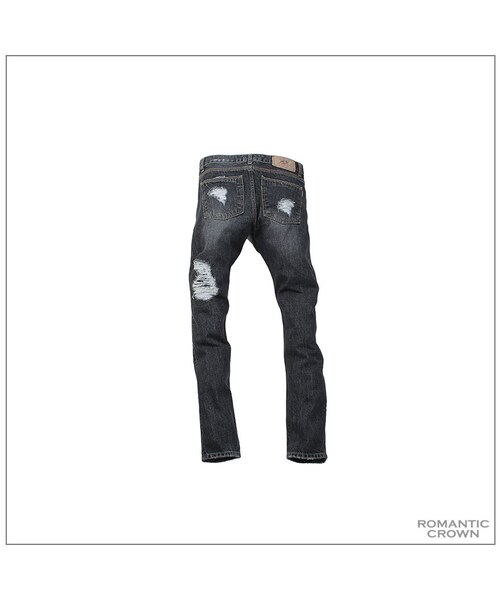 ROMANTIC CROWN(ロマンティッククラウン)の「SUNDAY DESTROYED JEANS_BLACK(その他・メンズ・기타)」の8枚目の写真