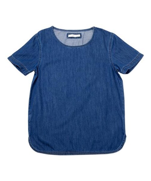 plain-me(プレインミー)の「丹寧鬆身剪裁套頭上衣(その他・メンズ・深藍・S/M/L)」の1枚目の写真