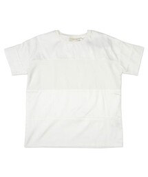 plain-me | 網眼拼接鬆身剪裁短T(その他)