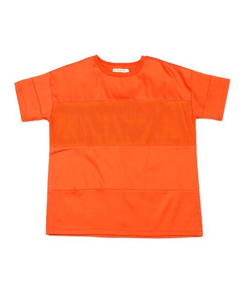 plain-me（プレインミー）の「網眼拼接鬆身剪裁短T（その他・メンズ・白/綠/橘・S/M）」の8枚目の写真