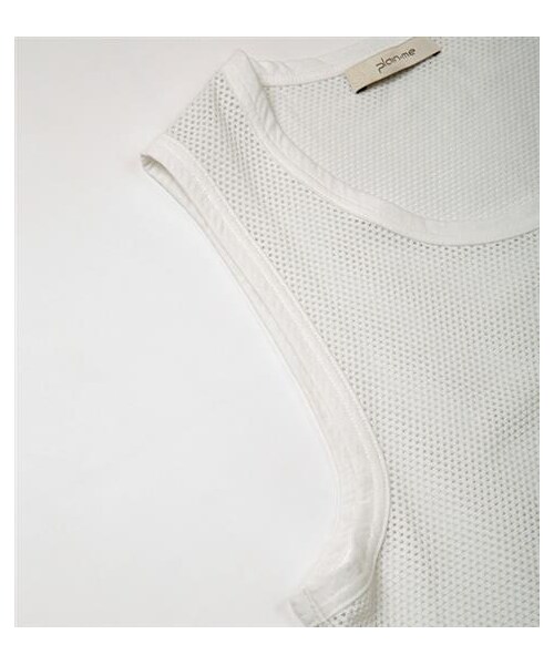 plain-me(プレインミー)の「網眼百搭長版背心(その他・メンズ・白/黑/藍・S/M)」の6枚目の写真