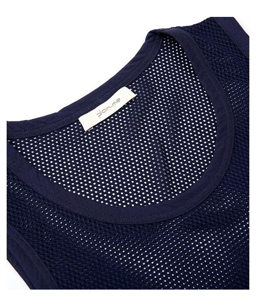 plain-me(プレインミー)の「網眼百搭長版背心(その他・メンズ・白/黑/藍・S/M)」の10枚目の写真