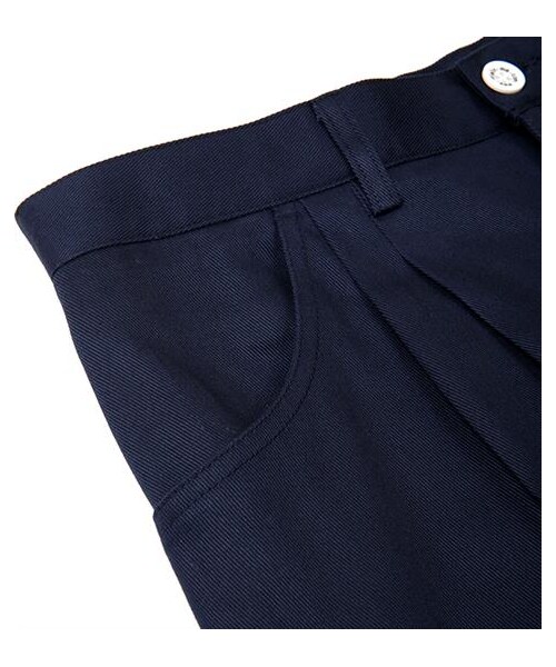 plain-me(プレインミー)の「斜紋鬆身風格九分褲(パンツ・メンズ・白/深藍・S/M/L)」の10枚目の写真