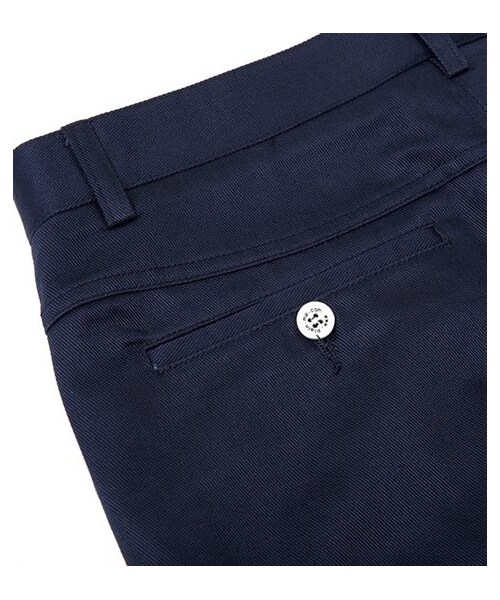 plain-me(プレインミー)の「斜紋鬆身風格九分褲(パンツ・メンズ・白/深藍・S/M/L)」の12枚目の写真