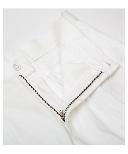 plain-me(プレインミー)の「斜紋鬆身風格九分褲(パンツ・メンズ・白/深藍・S/M/L)」の6枚目の写真