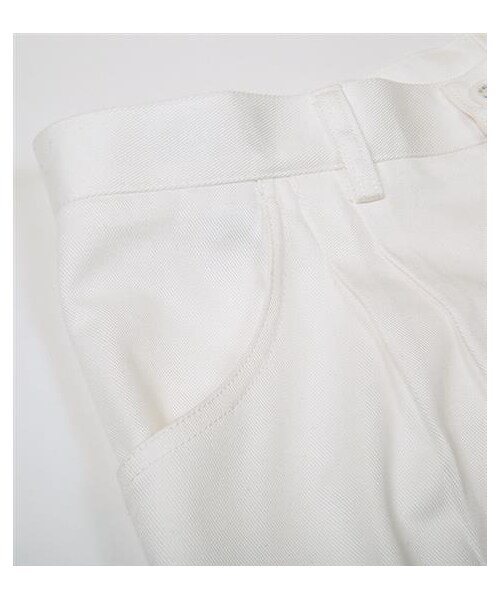 plain-me(プレインミー)の「斜紋鬆身風格九分褲(パンツ・メンズ・白/深藍・S/M/L)」の3枚目の写真