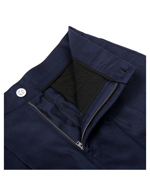 plain-me(プレインミー)の「斜紋鬆身風格九分褲(パンツ・メンズ・白/深藍・S/M/L)」の11枚目の写真