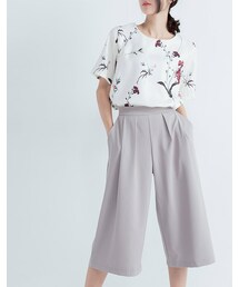 mooncat | 花上衣色(トップス)