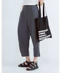 mooncat | 摺西裝寬褲色(パンツ)