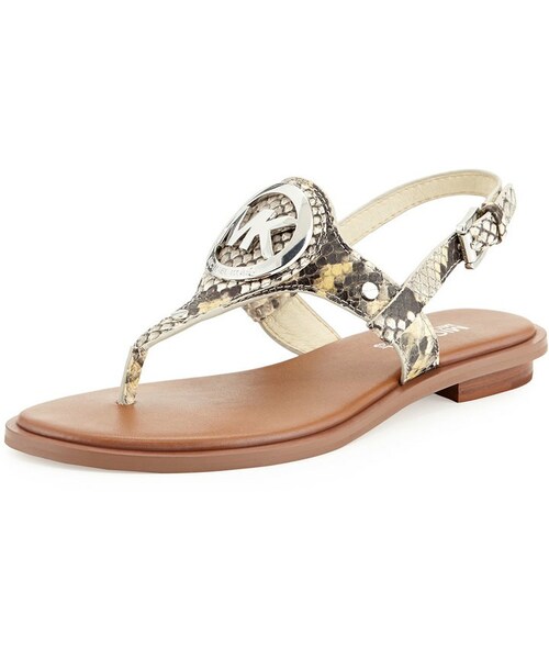 michael kors aubrey charm sandals