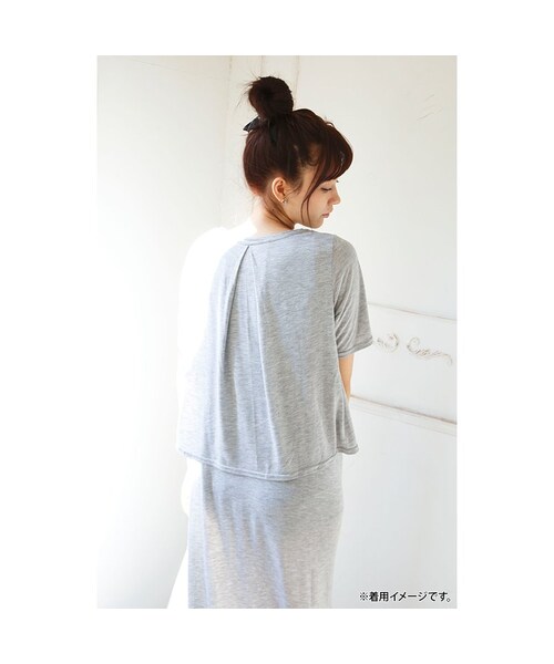 haco!(ハコ)の「エムトロワ 使えてキレイなカットソーマキシワンピースセット:黒(ワンピース・レディース・Various・S /M /L /LL/MT)」の8枚目の写真