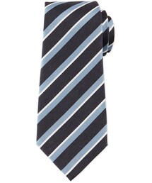 GIORGIO ARMANI | Giorgio Armani Wide-Stripe Silk Tie, Navy(ネクタイ)
